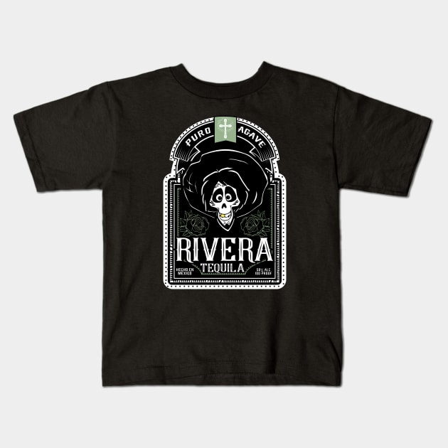 Rivera Tequila Kids T-Shirt by MagicalMeltdown